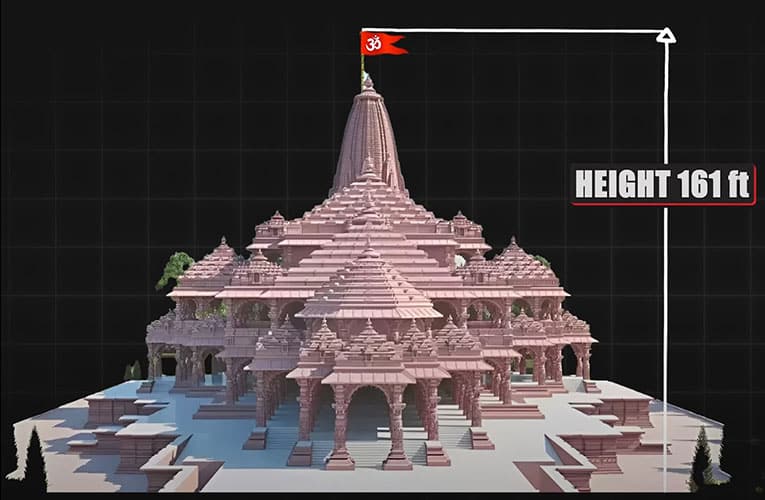 Ram Mandir Ayodhya temple height